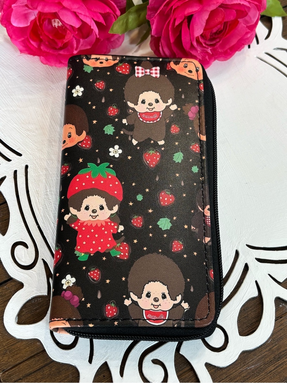Monchichi Character Zippered Wallet